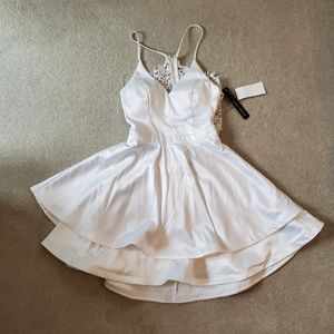 White Cocktail Dress size 7